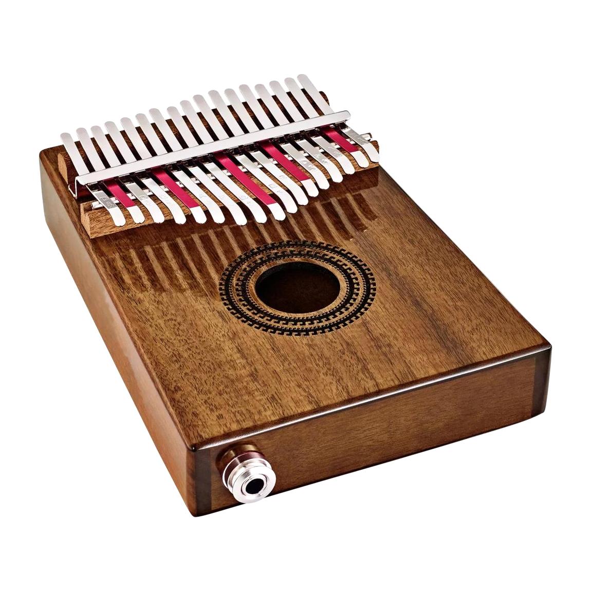 Meinl Percussion PKL1707H 17 Note Sound Hole Kalimba w/Built In Pick Up, Acacia