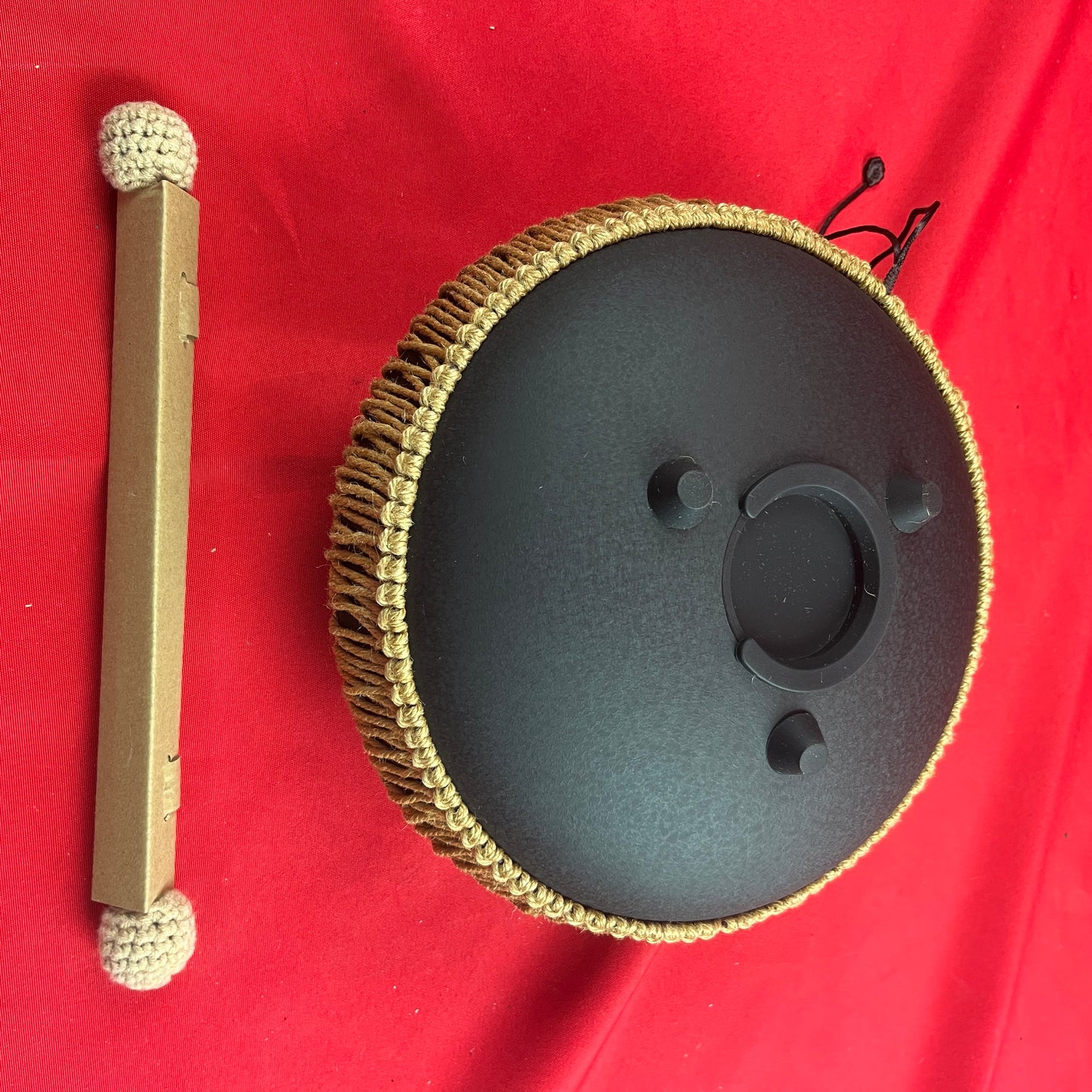 [USED] Meinl MOSTD1BK 8 Note Octave Steel 10", B Minor Tongue Drum w/Mallets And Case, Black