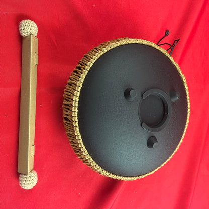 [USED] Meinl MOSTD1BK 8 Note Octave Steel 10", B Minor Tongue Drum w/Mallets And Case, Black