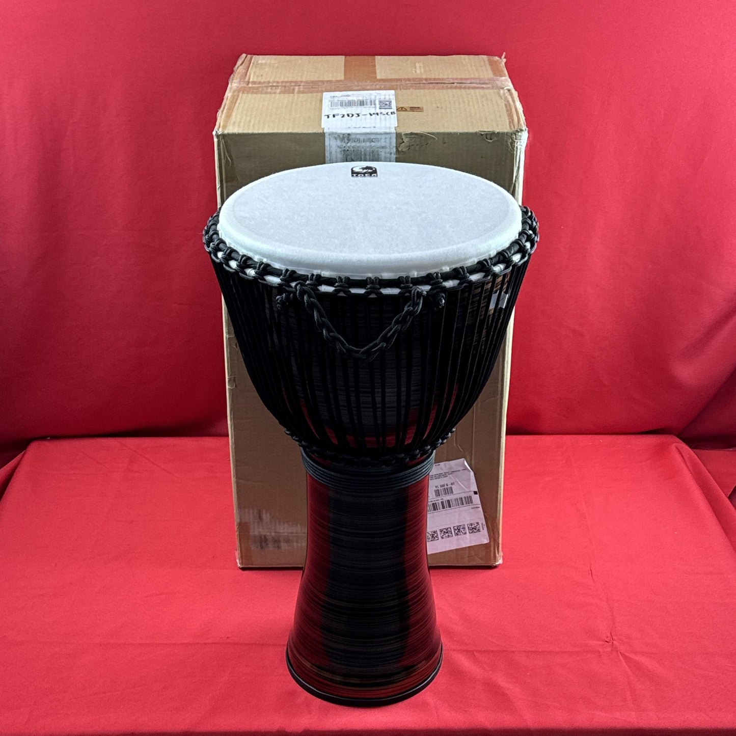 [USED] Toca TF2DJ-14SCB Freestyle II Rope Tuned 14-Inch Djembe w/Gig Bag, Copper Spun Finish