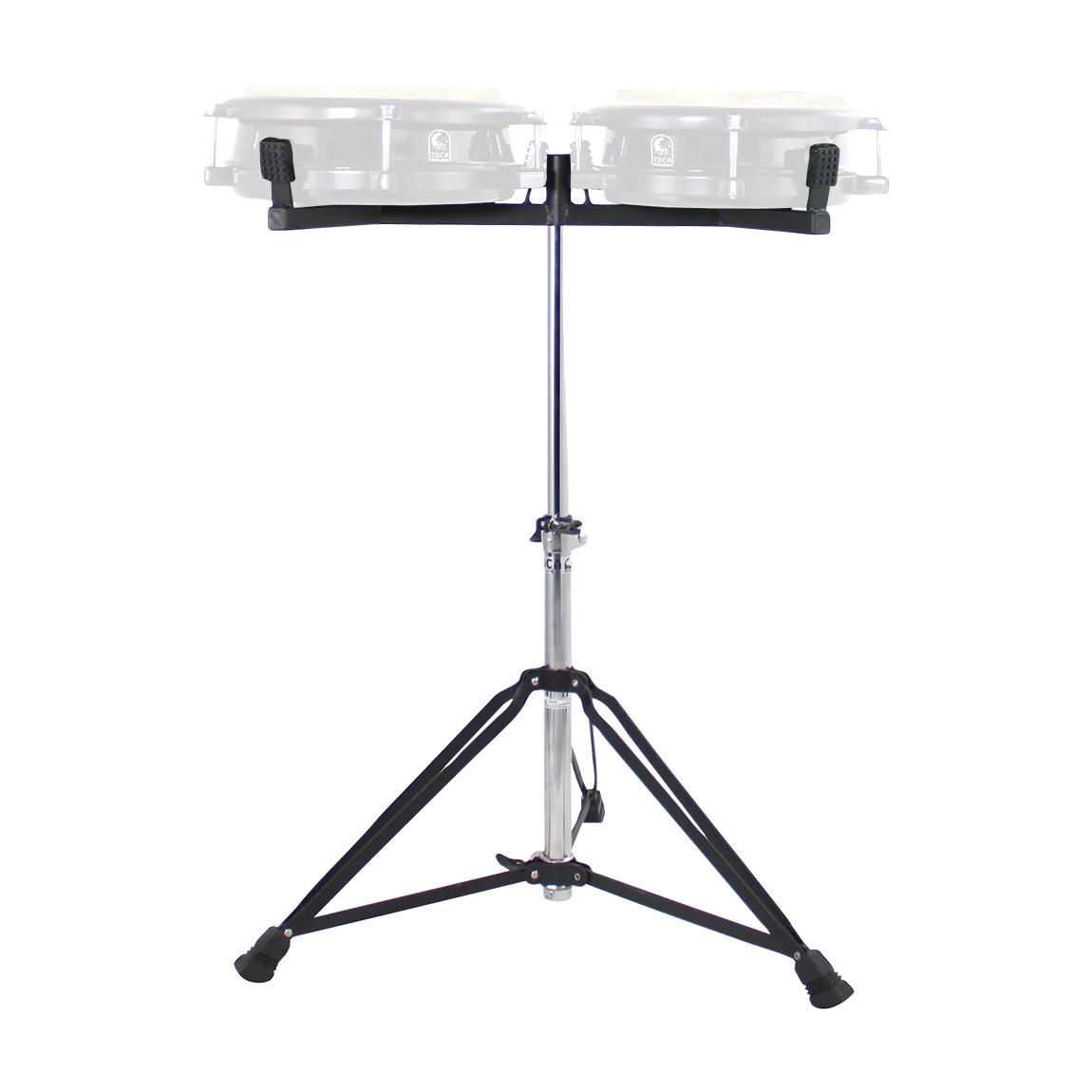 Toca TCCD-10-11S 10" & 11" Commuter Conga Set w/Double Stand, Black