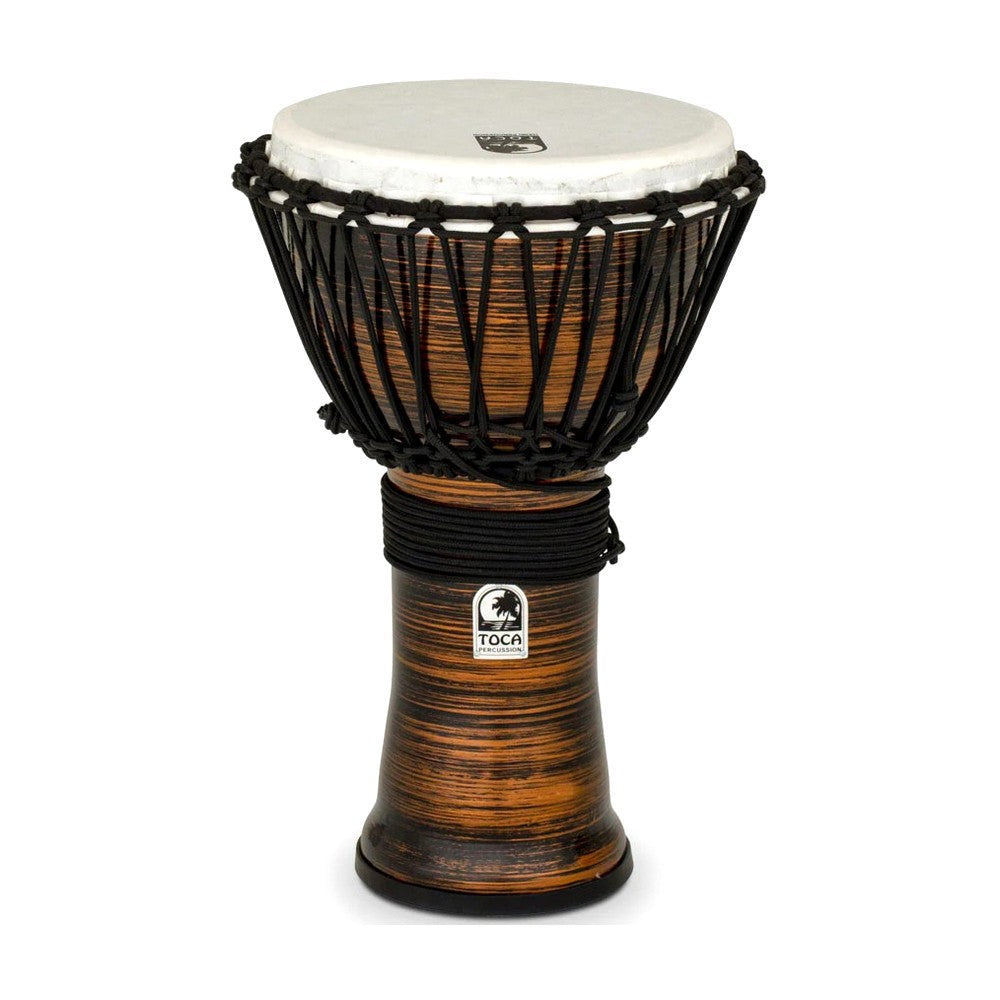 Toca TF2DJ-9SC Freestyle II Rope Tuned 9-Inch Djembe, Copper Spun Finish