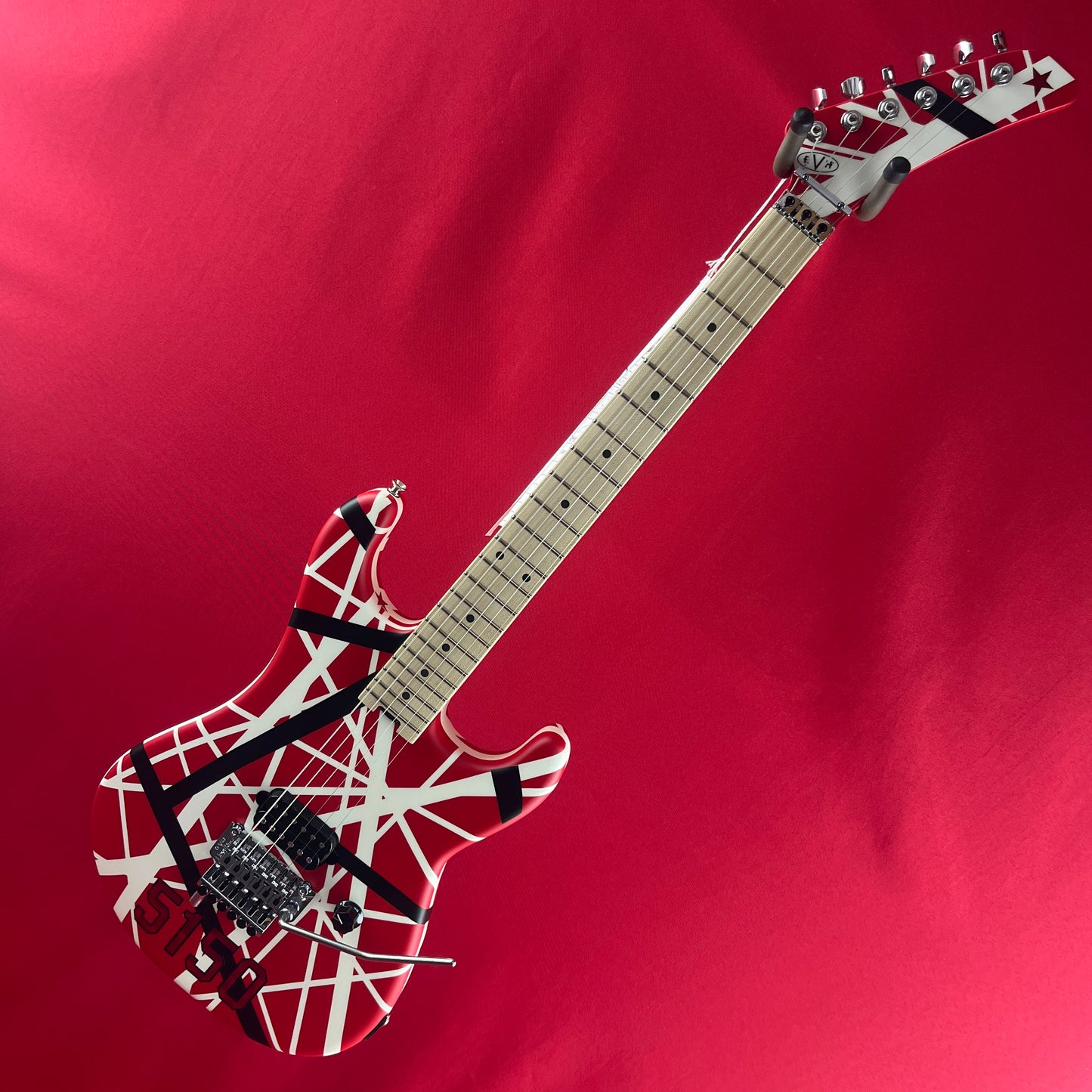 [USED] EVH 5150 Striped Series Electric Guitar,  Red, Black and White