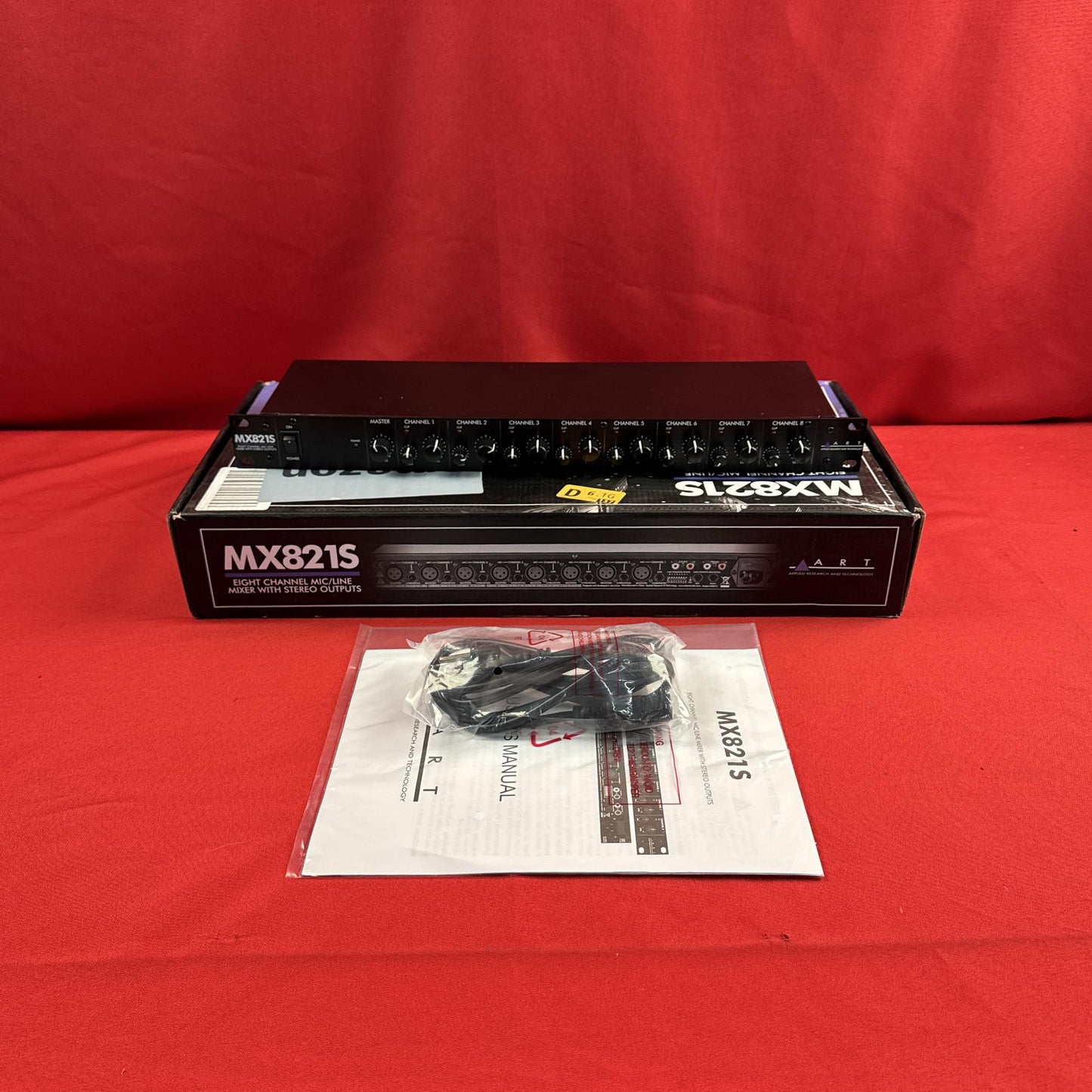 [USED] ART MX821S Eight Channel Mic/Line Mixer with Stereo Outputs (See Description)