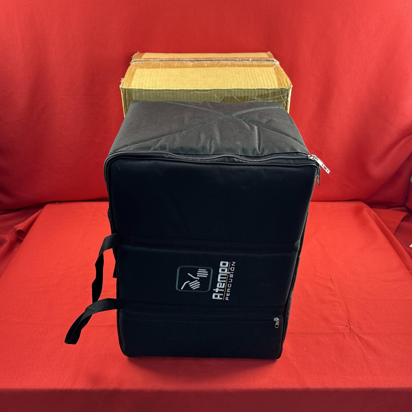 [USED] A Tempo Percussion CJ-JASP-01 Jaspé Dos Tonos Cajon w/Fine Tuning System and Gig Bag