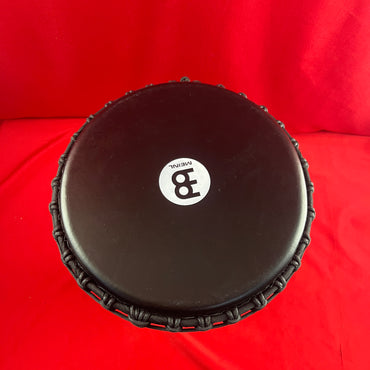 [USED] Meinl Percussion PADJ4-L-G Rope Tuned Travel Series 12" Synthetic Djembe, Goat Skin Head (Patented), Phantom Black (See Description)