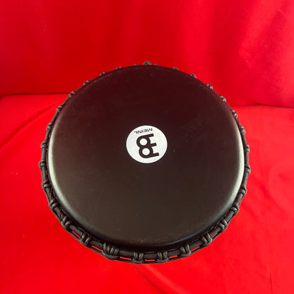 [USED] Meinl Percussion PADJ4-L-G Rope Tuned Travel Series 12" Synthetic Djembe, Goat Skin Head (Patented), Phantom Black (See Description)