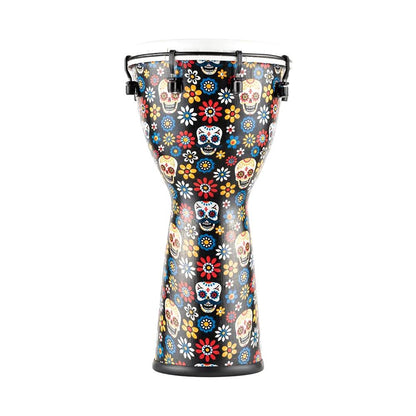 Meinl Percussion ADJ10-DA 10" Synthetic Djembe w/Synthetic Head, Day Of The Dead