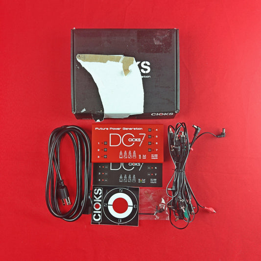 [USED] CIOKS DC7 Pedal Power Supply, Red (Gear Hero Exclusive)(See Description)