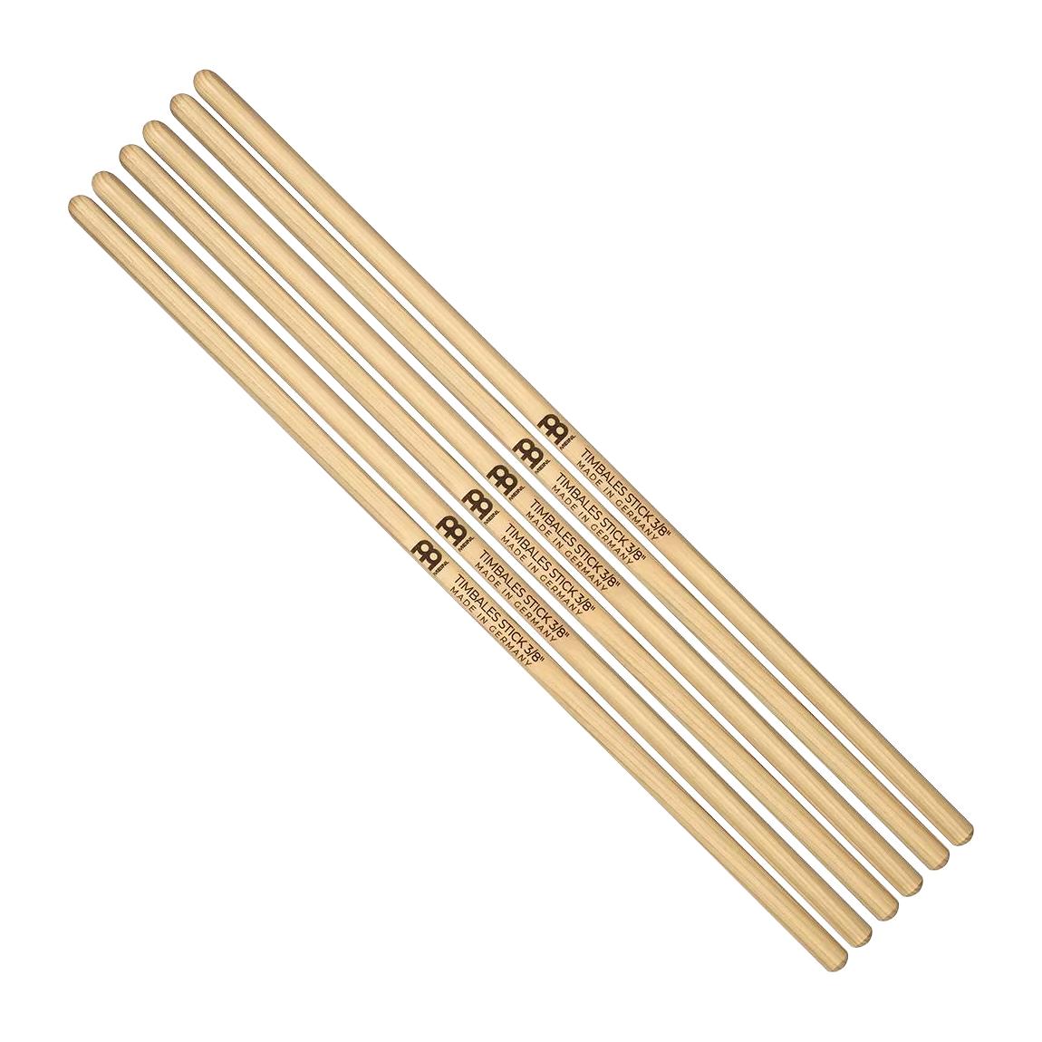 Meinl Percussiom SB118-3 Timbale Sticks, Pack of 3 Pairs, 3/8"