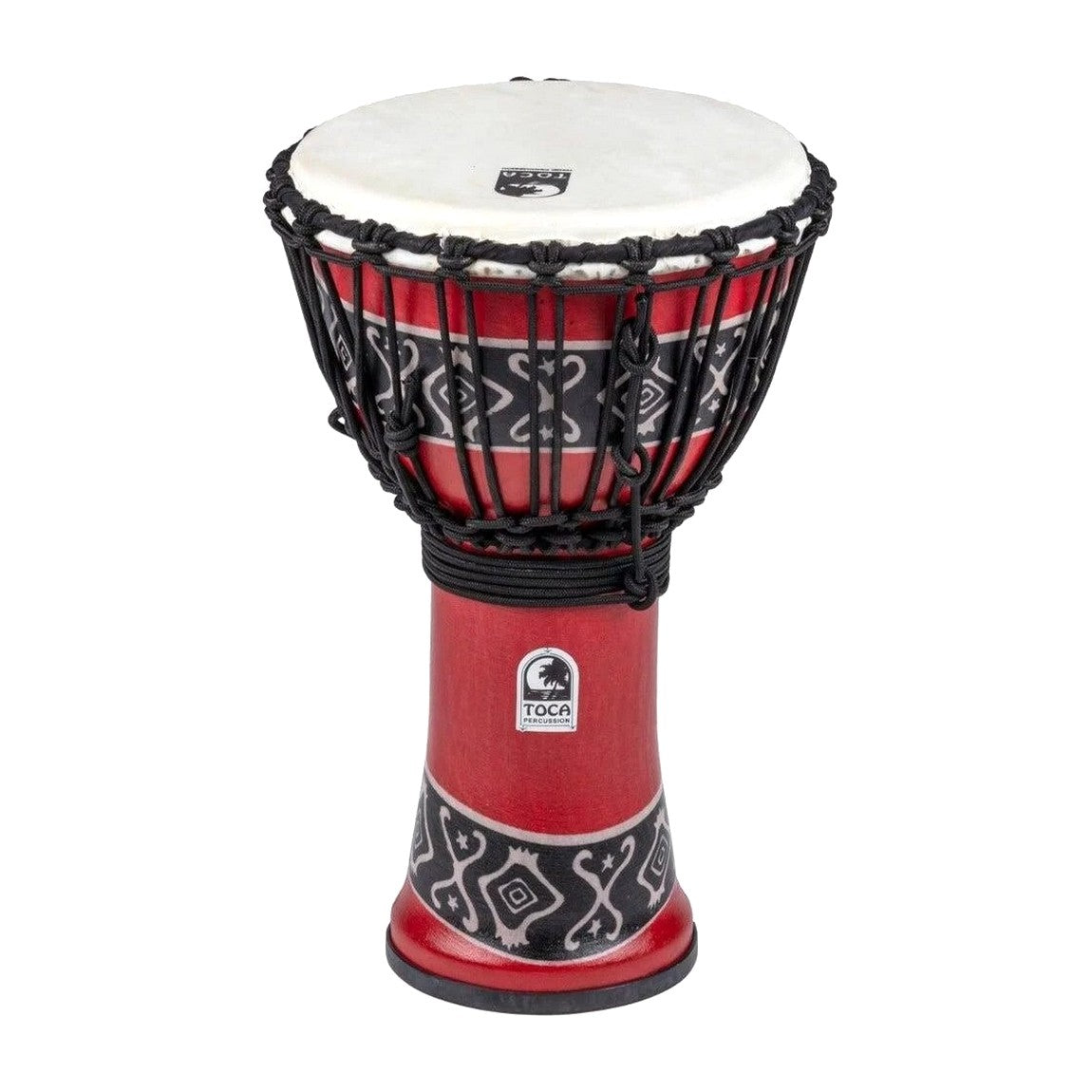 Toca SFDJ-9RP Freestyle Rope Tuned 9-Inch Djembe, Bali Red Finish