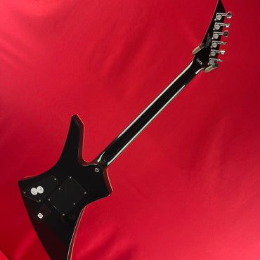 [USED] Jackson KE1A Pro Plus Series Limited Edition Kelly Electric Guitar w/Floyd Rose, Gloss Black, Aged White Binding