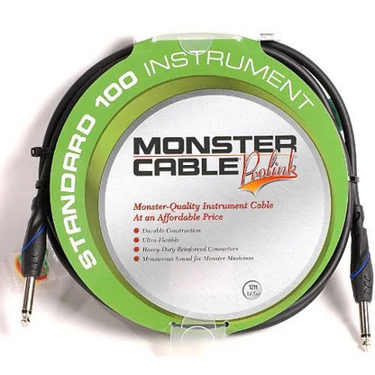 Monster Standard 100 - 3' Instrument Cable - Straight to Straight 1/4" plugs