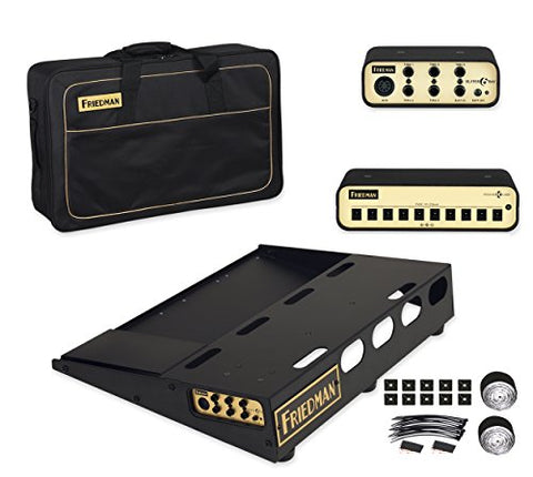 Friedman Tour Pro 1520 Platinum Pack 15" x 20" Pedal Board with Riser, Professional Carrying Bag, Power Grid 10 & Buffer Bay 6