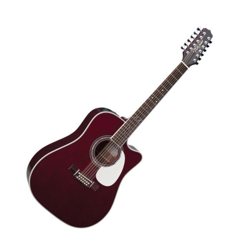 Takamine JJ325SRC12 12 String John Jorgenson Acoustic/ Electric Guitar Red