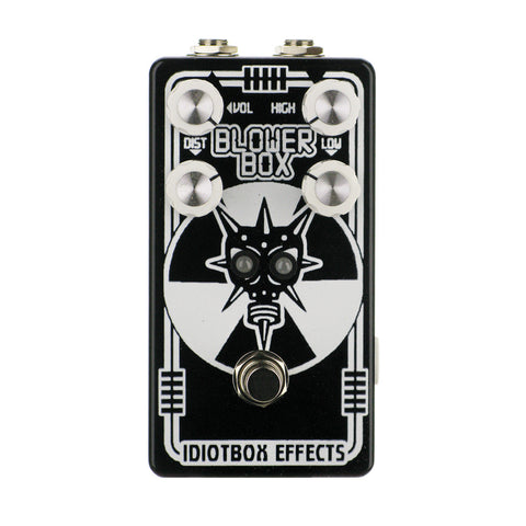 Idiotbox Blower Box Bass Distortion, Black/White (Gear Hero Exclusive)