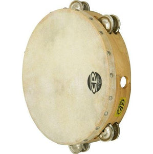 Latin Percussion CP380 10-inch Tambourine With Head Double Row