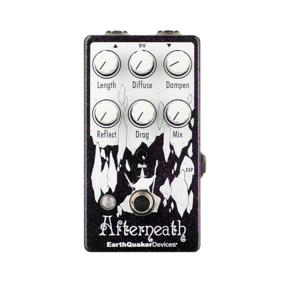 EarthQuaker Devices Afterneath V3 Reverberation Machine, Purple Sparkle  (Gear Hero Exclusive)