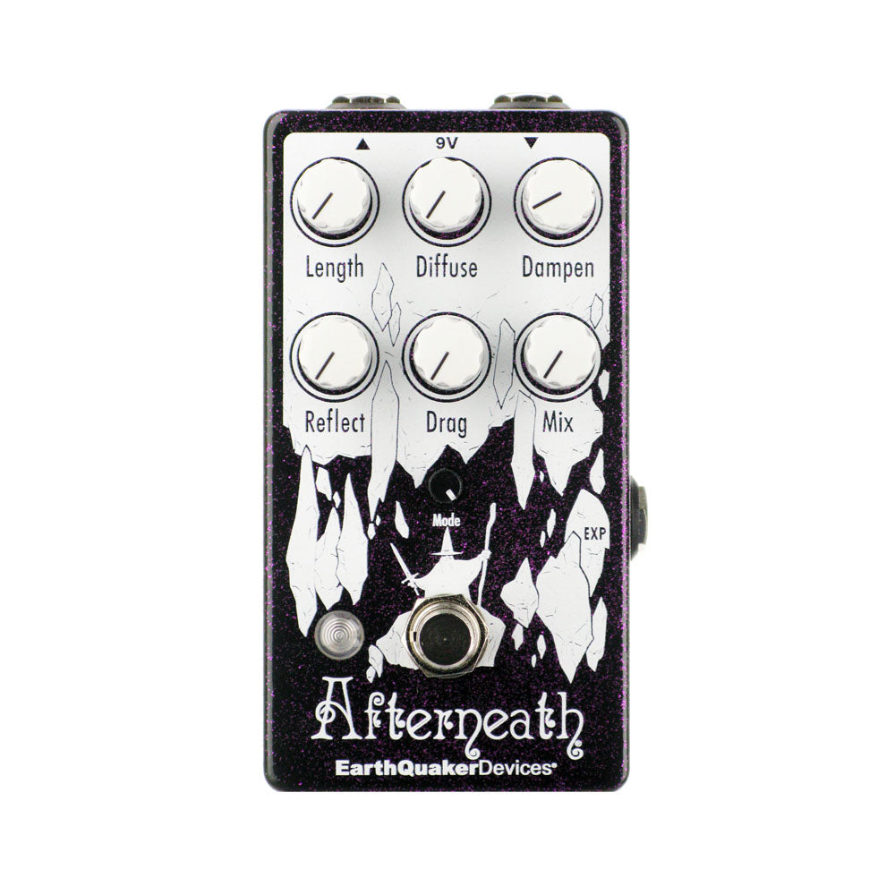 EarthQuaker Devices Afterneath V3 Reverberation Machine, Purple Sparkle (Gear Hero Exclusive)