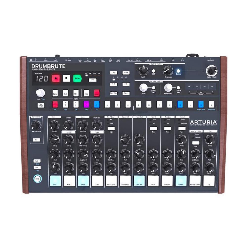 Arturia DrumBrute Analog Drum Machine, Black