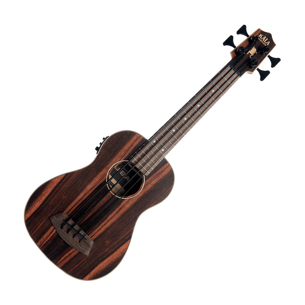 Kala UBASS-EBY-FS Acoustic Electric Ukulele Bass, Natural Satin