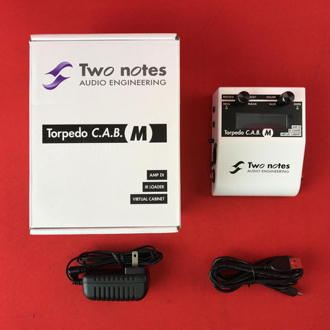 [USED] Two Notes Torpedo C.A.B. Meters Speaker Simulator Pedal