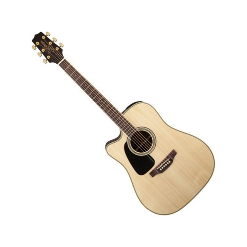 Takamine GD51CE LH NAT Left-Handed Dreadnought Cutaway Acoustic-Electric Guitar, Natural