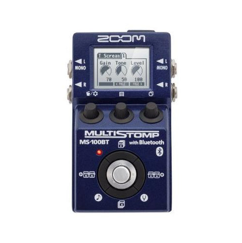 Zoom MS100BT MultiStomp Guitar Pedal with Bluetooth
