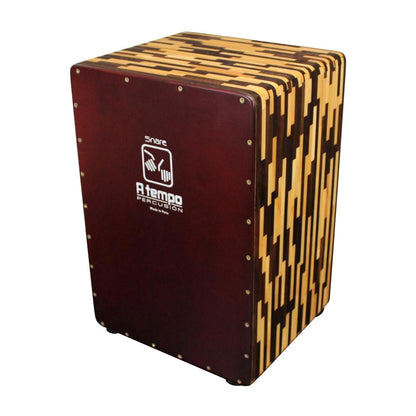 A Tempo Percussion CJ-JASP-01 Jaspé Dos Tonos Cajon w/Fine Tuning System and Gig Bag