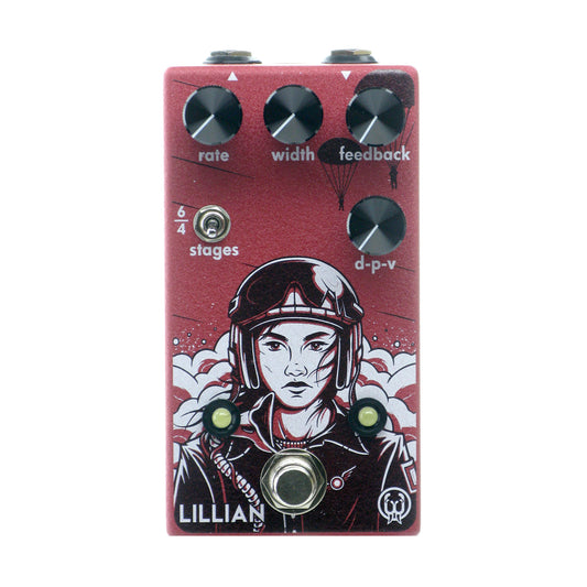 Walrus Audio Lillian Multi-Stage Analog Phaser, Red (Gear Hero Exclusive)