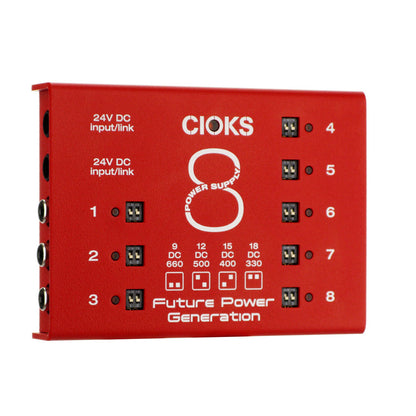 expander pedal CIOKS C8E Expander Pedal Power Supply, Red (Gear Hero Exclusive)