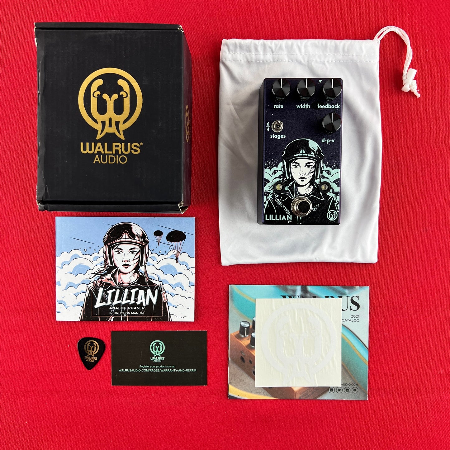 [USED] Walrus Audio Lillian Multi-Stage Analog Phaser, Purple (Gear Hero Exclusive)