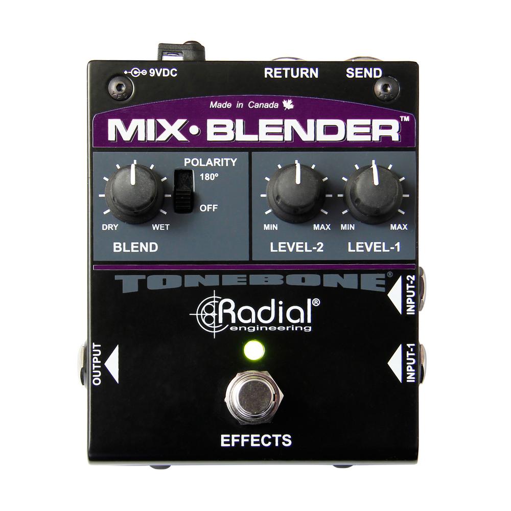 Radial Mix-Blender Dual Instrument Buffer, Mixer, and FX Loop Interface