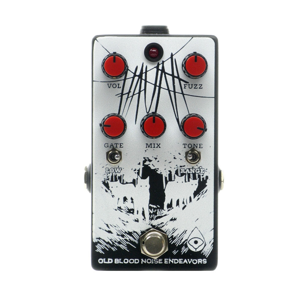 Old Blood Noise Endeavors Haunt Fuzz w/Clickless Switching, Black/White  (Gear Hero Exclusive)