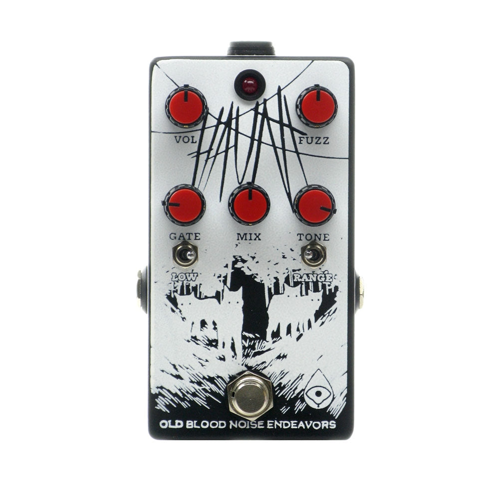 Old Blood Noise Endeavors Haunt Fuzz w/Clickless Switching, Black/White (Gear Hero Exclusive)