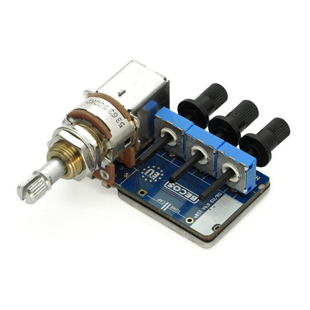 BECOS FX Micro Booster MK4 Onboard Guitar Preamp with Push-Push Switch-Pot, 250K (for Single Coil)