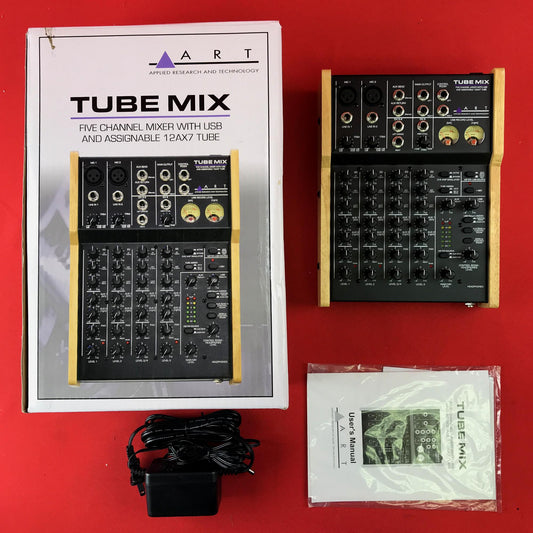 [USED] ART TubeMix 5-Channel Mixer w/ USB & Assignable 12AX7 Tube