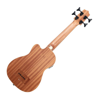 Kala UBASS-JYMN-FS Journeyman Acoustic-Electric Uke-Bass With F-Holes, Natural Satin