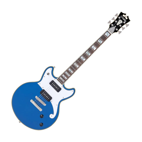 D'Angelico DADBRISAPSNS Deluxe Brighton Limited Edition Electric Guitar w/P90's, Sapphire