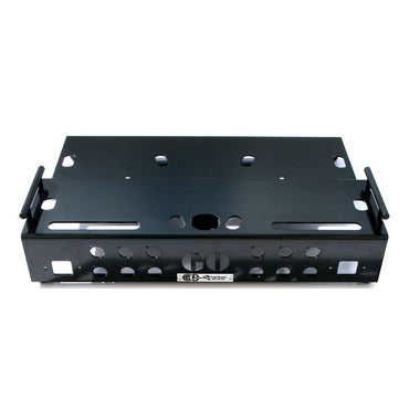 GO Pedalboards 2T24ATA 2-Tier 24-inch Aluminum Pedalboard w/ATA Flight Case, Black