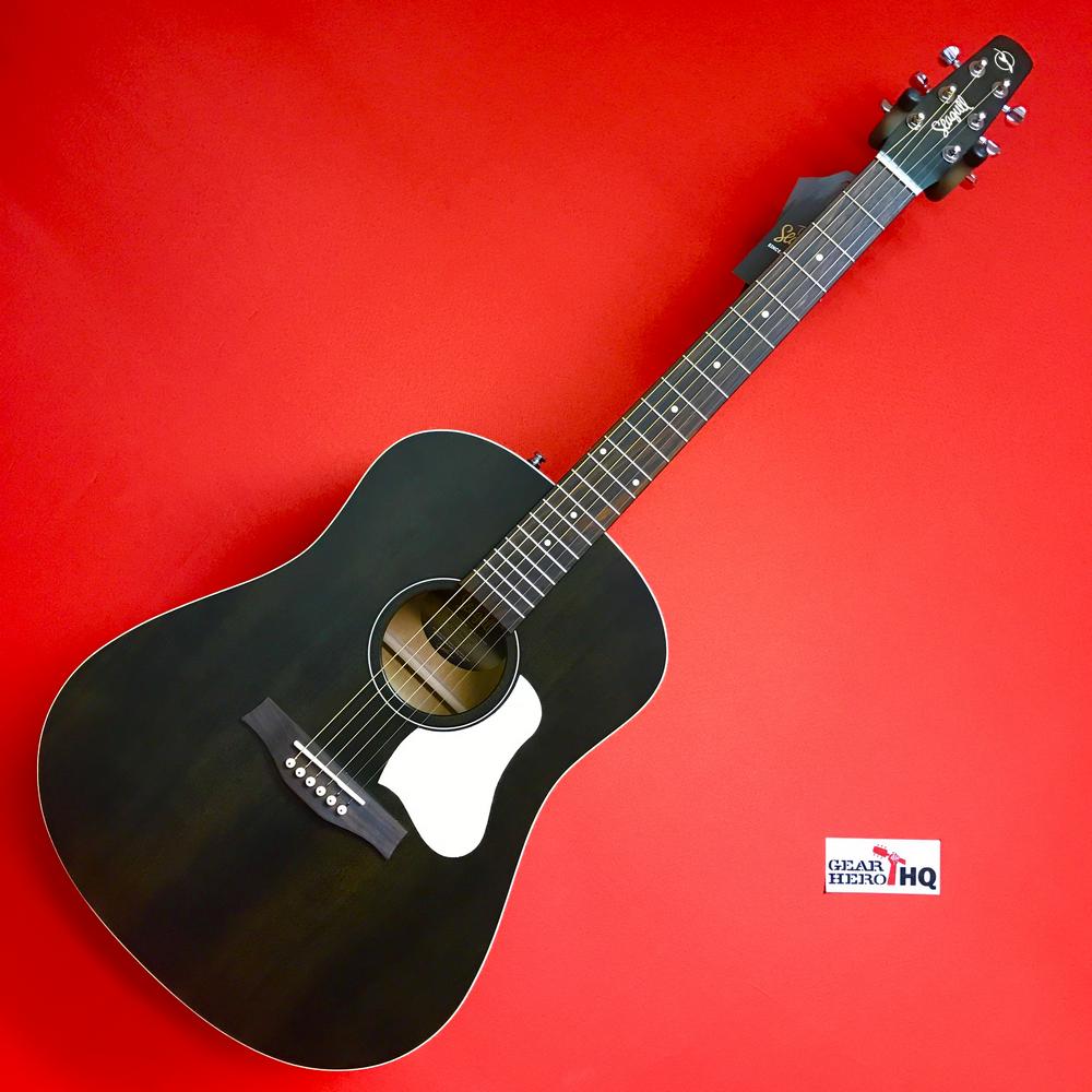 [USED] Seagull S6 Original Slim Acoustic Guitar, Flat Black with Bag (Gear Hero Exclusive)