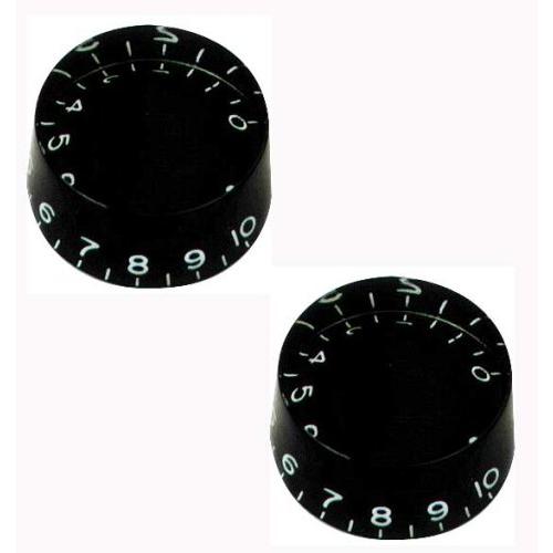 All Parts PK-0134-023 2 Speed Knobs Vintage fits US Split Shaft Pots, Black