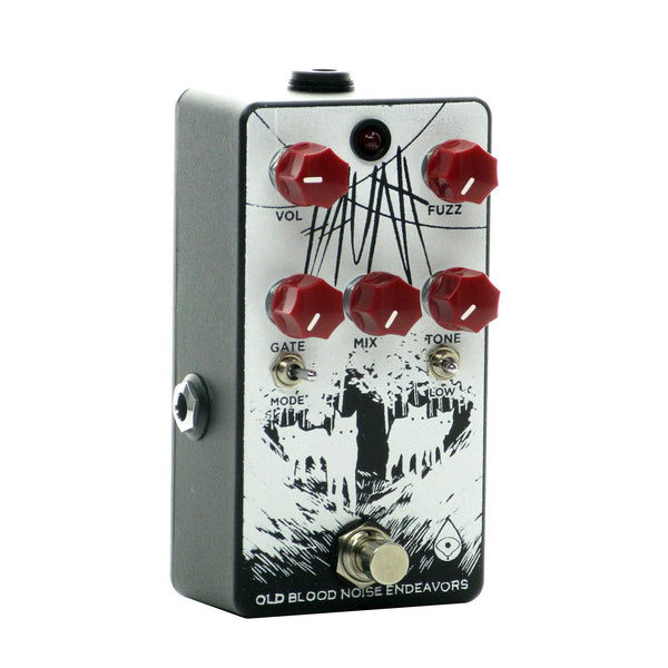 Old Blood Noise Endeavors Haunt Fuzz, Black and White with Custom Knobs