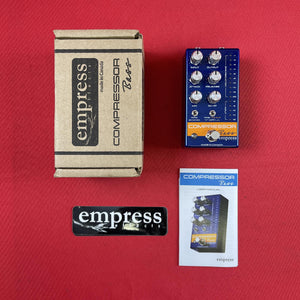USED] Empress Effects Bass Compressor, Blue | guitar pedals for
