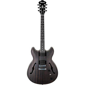 Ibanez Artcore AS53TKF Semi-Hollow Electric Guitar Transparent Black Flat