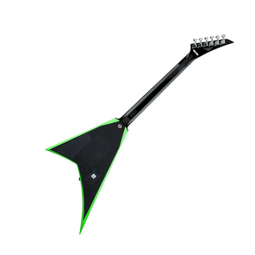 Jackson RRX24 X Series Rhoads Electric Guitar, Black w/ Neon Green Bevels