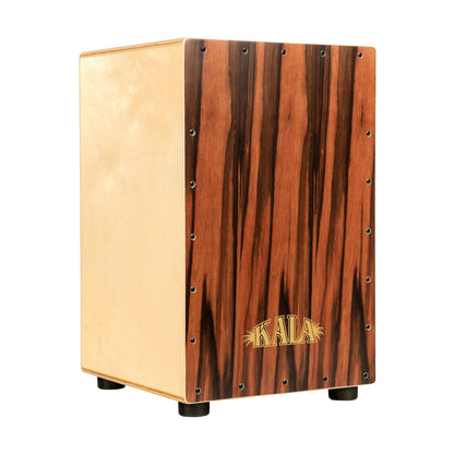 Kala KP-CAJON-EBONY Striped Cajon, Ebony