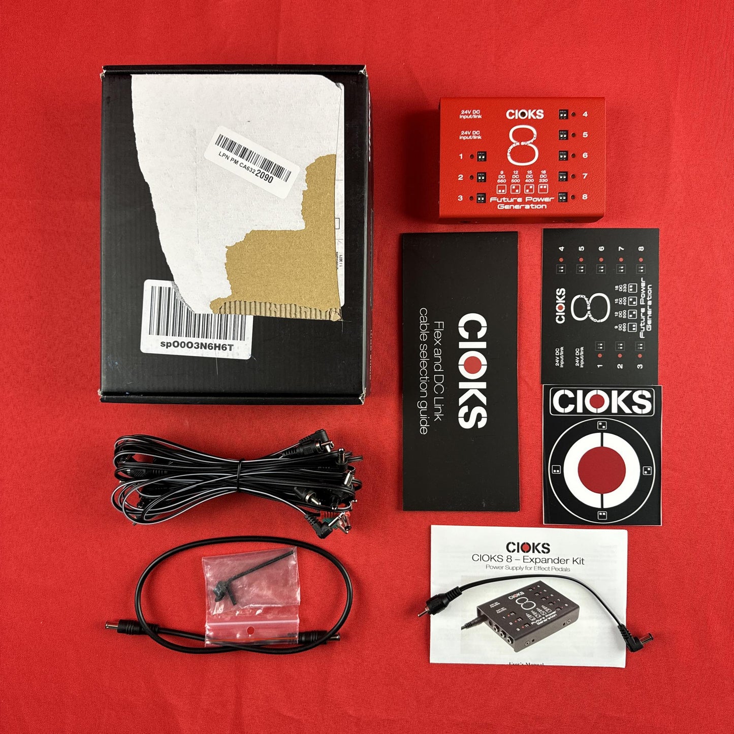 [USED] CIOKS C8E Expander Pedal Power Supply, Red (Gear Hero Exclusive) (See Description)