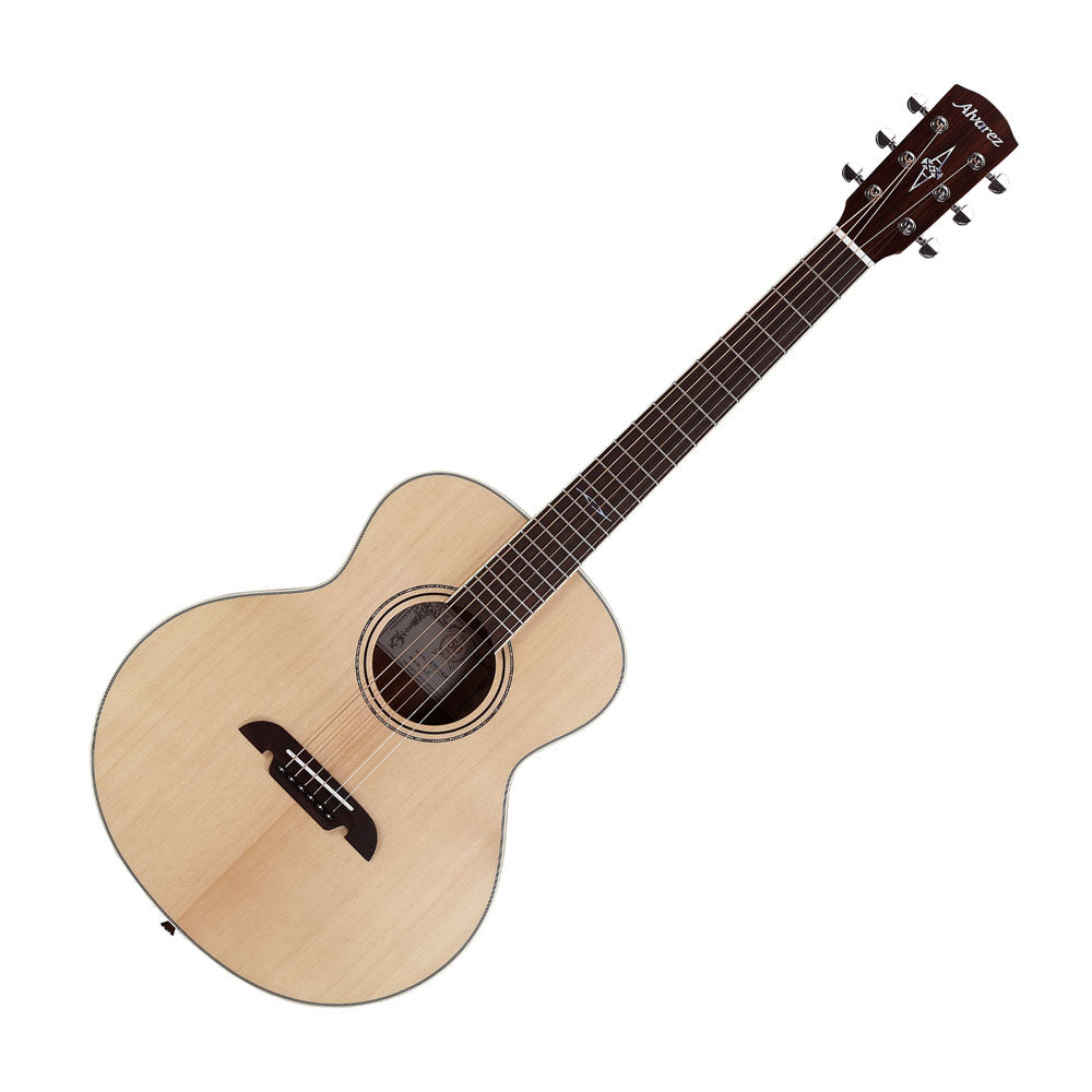 Alvarez LJ2E Artist Series Little Jumbo Travel Acoustic-Electric Guitar, Natural Satin Finish