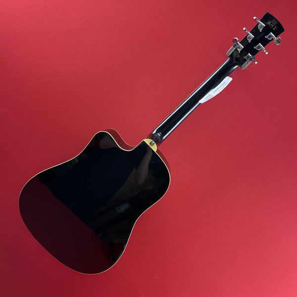 [USED] Ibanez PF15ECE-BK Dreadnought Cutaway Acoustic-Electric Cutaway Guitar, Black